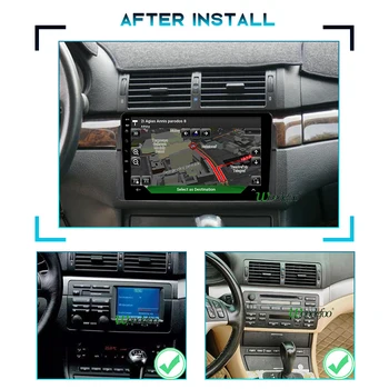 2 din Android 10 автомобилното радио PX6 за BMW E46 M3 318/320/325/330 Rover 75 навигация стерео 2din авто аудио екран, мултимедия