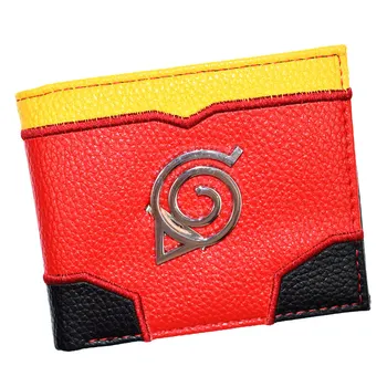 Горещо надувательство аниме Наруто портфейл мъжки кратък чантата си страхотен дизайн мъжки портфейли