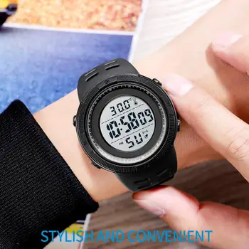 SKMEI Digital Watch Luxury Body Tenperature мъжки ръчен часовник за обратно отброяване спортни часовници 50 м водоустойчив мъжки военни часовници led часовници