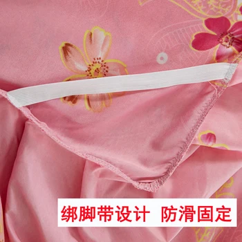 Нескользящее покривки единична парче памук двойна дантела, воал памук Симънс защитен калъф корейската принцеса покривки