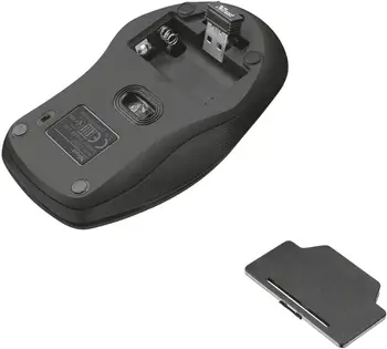 Trust Ziva-безжична клавиатура и мишка, английски оформление, черно QWERTY (стандарт)