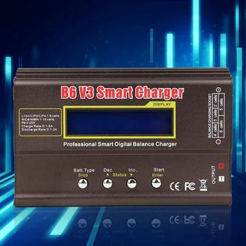 B6 V3 Fast With Power Supply Smart Discharger 80W Multi Batteries Защита Tools Balance Charger Tool аксесоари за LCD дисплеи