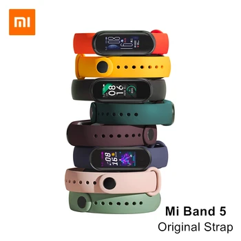 Оригинален Xiaomi Mi Band 5 каишка 8 цвята интелигентни аксесоари за Mi Smart Band 5 NFC интелигентни гривна