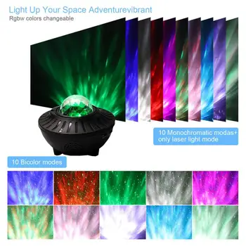 Multi Color USB LED Galaxy Projector Starry Лампа Star Sky Projection RGB LED Stage Светлини For Christmas Wedding party светлини