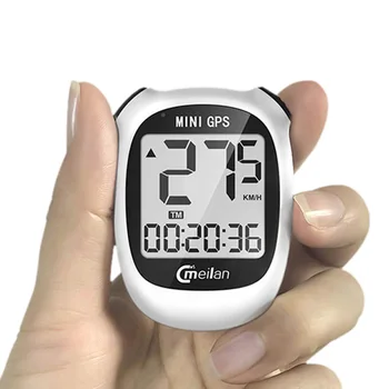 Мини GPS велосипед за измерване на скоростта на безжичната байк компютър с USB зареждане на LCD километраж, Колоездене скорост на състезания обучение байк компютър