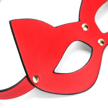 2020 червени секс играчки Жена котка БДСМ маска за очи за жени двойки робството БДСМ маскарад с превръзка на очите рабыня фемдом обезопасяване Sm игри