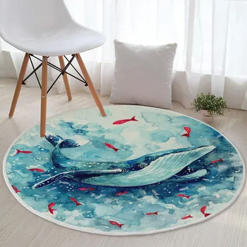Silstar Текс памук кръгла мат сгущает йога килим диаметър 90 см индивидуален логото на шаблона врати килим тъкани за баня диван у дома