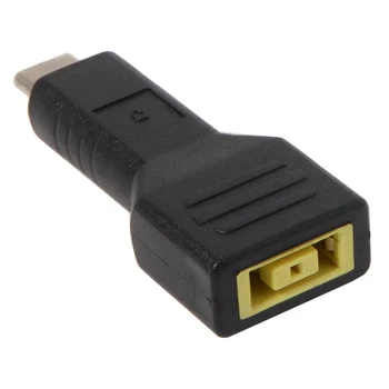 Правоъгълник жак за Lenovo Input to USB-C Type - C конектор за захранване кабел за зареждане и адаптер за лаптоп, телефон