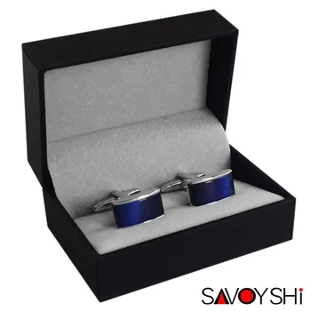 SAVOYSHI луксозен син камък копчета за мъжки ризи маншет високо качество квадратни копчета за ръкавели сватба младоженците подарък марка бижута