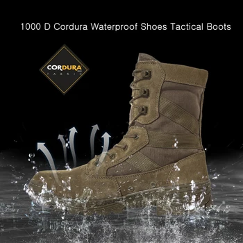 Антарктида трекинг туризъм обувки мъжете военен тактически бойни слой кожа на работни, спортни обувки найлон водоустойчива маратонки дамски