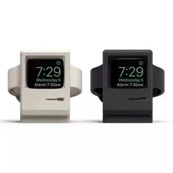 силиконовата компактна станция за Apple Watch Charger Dock Series 1 2 3 Charging Desktop Holder Docking for iwatch 38mm 42 милиметра