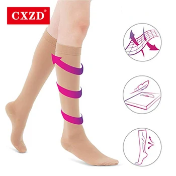 CXZD медицински разширени вени чорапи налягане медицински еластични чорапи сън разширени вени чорапи компресия чорапи