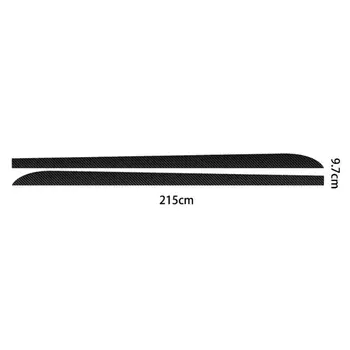2 елемента автомобилни стикери страничната пола праг ивица на етикети на тялото Черен/карбон черен за BMW 1 3 4 5 6 серии F30 F35 F31