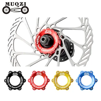 MUQZI 6-Болт Ротор диск адаптер за Shimano през оста на Центъра за заключване на главината