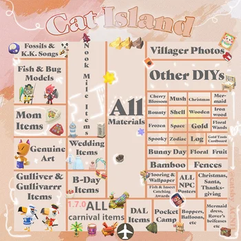 ACNH Animal Crossing Dream Island САМ Furniture&Clothing Materials Set Time To Take Away Everything You Want Nadia Code