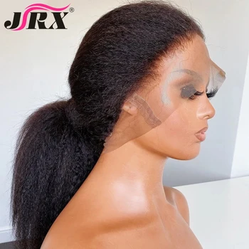 Извратени директен Pervian13x6 T част от дантела предната човешки косъм перуки предварително оскубани 180% висока плътност дантела перуки Реми коса за чернокожите жени