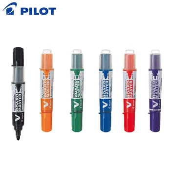6шт Япония дъска pilot pen V директен течност многотоннажные мастило маркер на дъската Wbmavbm взаимозаменяеми жило Office Supplie