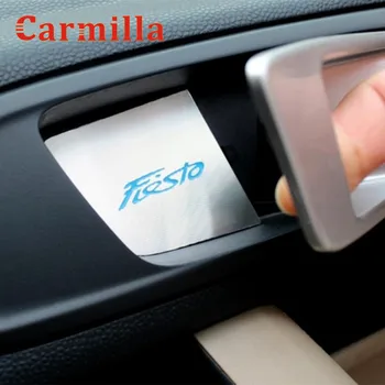 Carmilla интериора на автомобила вътрешна врата купа украси корицата на вратата защита на финала стикер за Ford Fiesta 2009-аксесоари