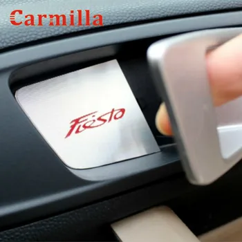 Carmilla интериора на автомобила вътрешна врата купа украси корицата на вратата защита на финала стикер за Ford Fiesta 2009-аксесоари