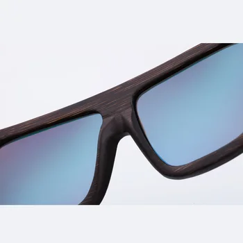 Мода мъжки поляризирани слънчеви очила бамбук рамка на висок клас марка цветни стари дамски слънчеви очила плажни очила с UV400