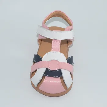 Нов 2020 Лято Естествена Кожа Момичета Сандали Выдалбливают Нос На Кутията Дишащи Обувки За Момичета Детски Момче Обувки Sapato Infantil