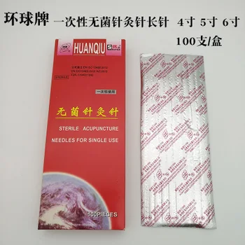 Huanqiu еднократна игла за акупунктура дълги игли стерилен масажът игла 0.30/0.35/0.40*100/125/150мм
