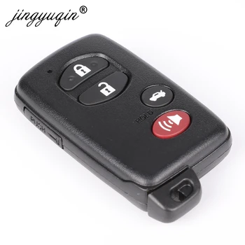 Jingyuqin 10шт подмяна на 2/3/4 бутона Key Shell за Toyota Toyota Prius Land Cruiser Avalon Prado Remote Car Key Case