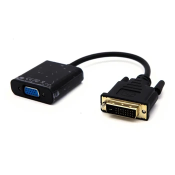 DVI към VGA адаптер кабел 1080P DVI-D VGA кабел 24+1 25 Pin DVI мъж до 15-Pin VGA женски видео конвертор за дисплея на КОМПЮТЪРА