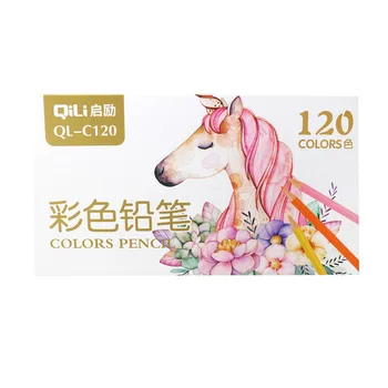 Цветни моливи kawai 120 броя маслени мастила цветни преливащи се цветове дръжки за деца на професионална Живопис Фигура училище канцеларски комплект
