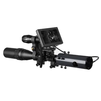 Бърза снимка 850nm Infrared LED IR Night Vision Device Scope Sight Camera With Metal Adapter Mount Stand Stand HD display