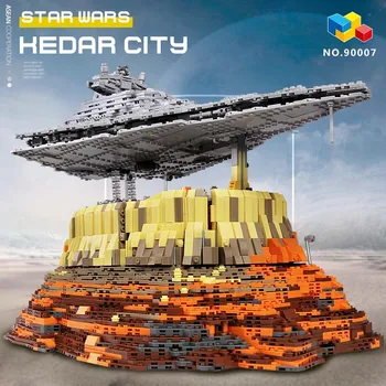 5473PCS MOC Stars plan Серия Falcon Empire Over Jedha City Model Building Blocks Set Star Ship Bricks детски играчки, подаръци за Рожден Ден