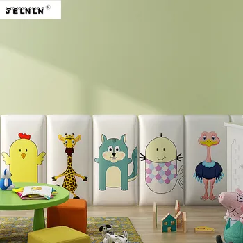 Карикатура анти-сблъсък 3d триизмерна мек пакет детска стая сладък животни украса етикети нощни татами стенни стикери