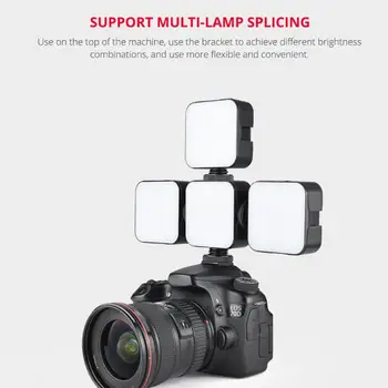 Мини-49 LED Studio Light Video Light широко съвместима заливочная лампа 6500K за DSLR-камери Cam Shooting Photography Lighting