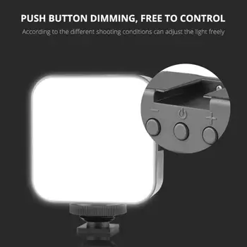 Мини-49 LED Studio Light Video Light широко съвместима заливочная лампа 6500K за DSLR-камери Cam Shooting Photography Lighting