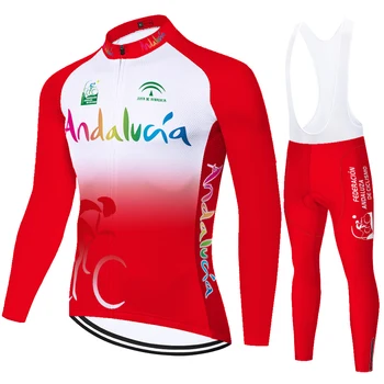 Испания екип ropa de ciclismo hombre 2020 мтб лято пролет Андалусия колоездене Джърси мъжете 20D гел pad quick dry uniforme ciclismo
