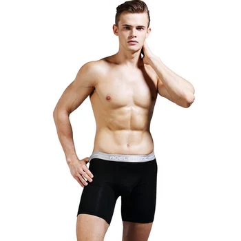 Мъжко бельо модални стегнати дълги гащи за бягане плюс размер 7XL мъжете мъжки боксови шорти, бельо comfortble 016