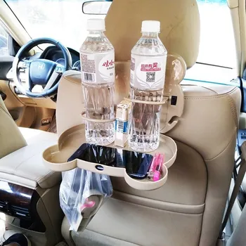 Карикатура мечка колата на задната седалка виси на притежателя чаша вода многофункционален сгъваем портативен бутилка авто напитка кутия за съхранение организатор