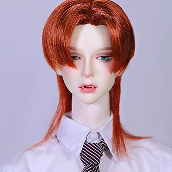 Cateleya bjd кукла перука мъжки стайлинг на коса косата млечен коприна средна дължина на косата