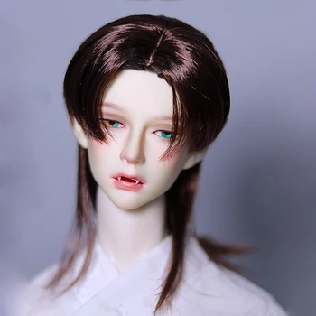 Cateleya bjd кукла перука мъжки стайлинг на коса косата млечен коприна средна дължина на косата