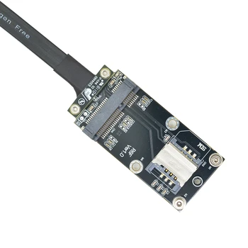 Удължител PCIe x4 се предава на мини безжична карта PCIe mpcie кабел PCIe3.0x1 gen3 8G/bps High speed transmission