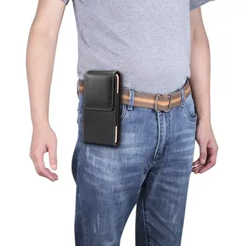 Поясная чанта универсален калъф за мобилен телефон iPhone 12 11 Pro Max X XS Max XR колан за носене на Пу кожен калъф за Samsung Xiaomi Case