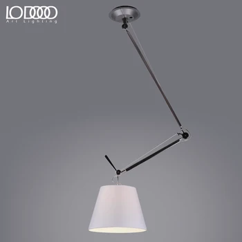 LODOOO Nordic модерен перфектен окачен лампа, окачена лампа за офис кабинет минимализъм E27 въртящи се, висящи лампа