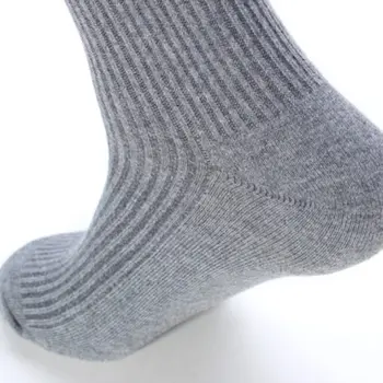 Плюс голям голям размер 48,49,50,51,52,53 ежедневни мъжки зимни чорапи EU 39-44 Мъжки чорапи, рокли 6 двойки твърди памучни бизнес Чорапи на екипажа