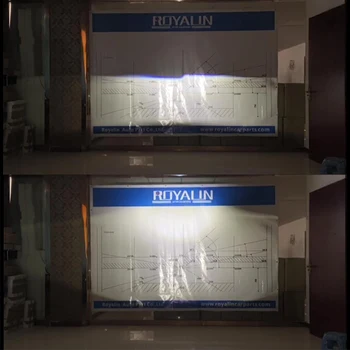 ROYALIN Bi-LED Far Projector Lens 1.8 инчов Full Metal W/ Hi/Low Beam For H1 H4, H7 Car Motorcyle Light Retrofit