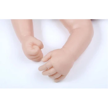 Направи си САМ ръчно изработени 20inch Reborn Комплекти Silicone Head Full Limb Мухъл Буден Baby Doll Unpainted Мухъл Making Different Appearance #1