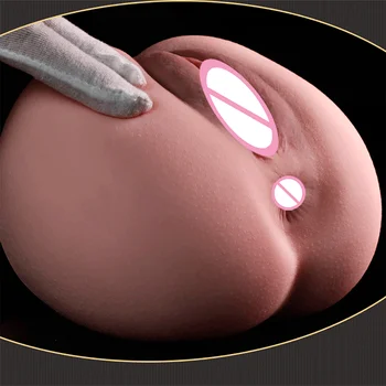 18 + мъжки мастурбатор Pussy-реалистична вагина анален силиконов голям задник двоен канал еротика за мъже джобен Путка, секс кукли, играчки за възрастни