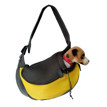Аксесоари За Кучета Открит Пътуване Домашен Любимец Кученце Carrier Bag Чанта Окото Превръзка На Окото Комфорта На Пътуване Голяма Пазарска Чанта Куче Превозвач