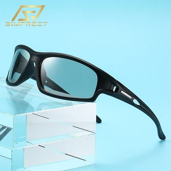 SIMPRECT фотохромичните поляризирани слънчеви очила мъжете UV400 високо качество на шофиране огледало мъжки слънчеви очила Моден Спортни слънчеви очила за мъже