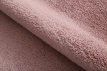 Супер мека изкуствена кожа заек килим без приплъзване на пода килим мат пере килими Спалня, Всекидневна декор килим, плюшени пухкав килим