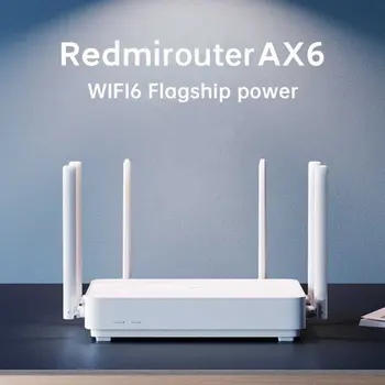 Нов Xiaomi Redmi Router AX6 WiFi 6 6-Core 512M Memory Mesh Home Ин 6 усилвател на сигнала 2.4 G 5GHz и двете 2 dual band OFDMA